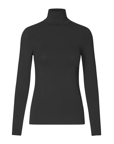 Mbym - Ina Basic Langærmet Trøje - Black 